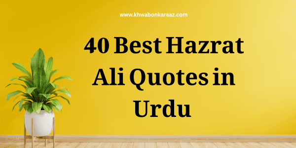 40 Best Hazrat Ali Quotes in urdu