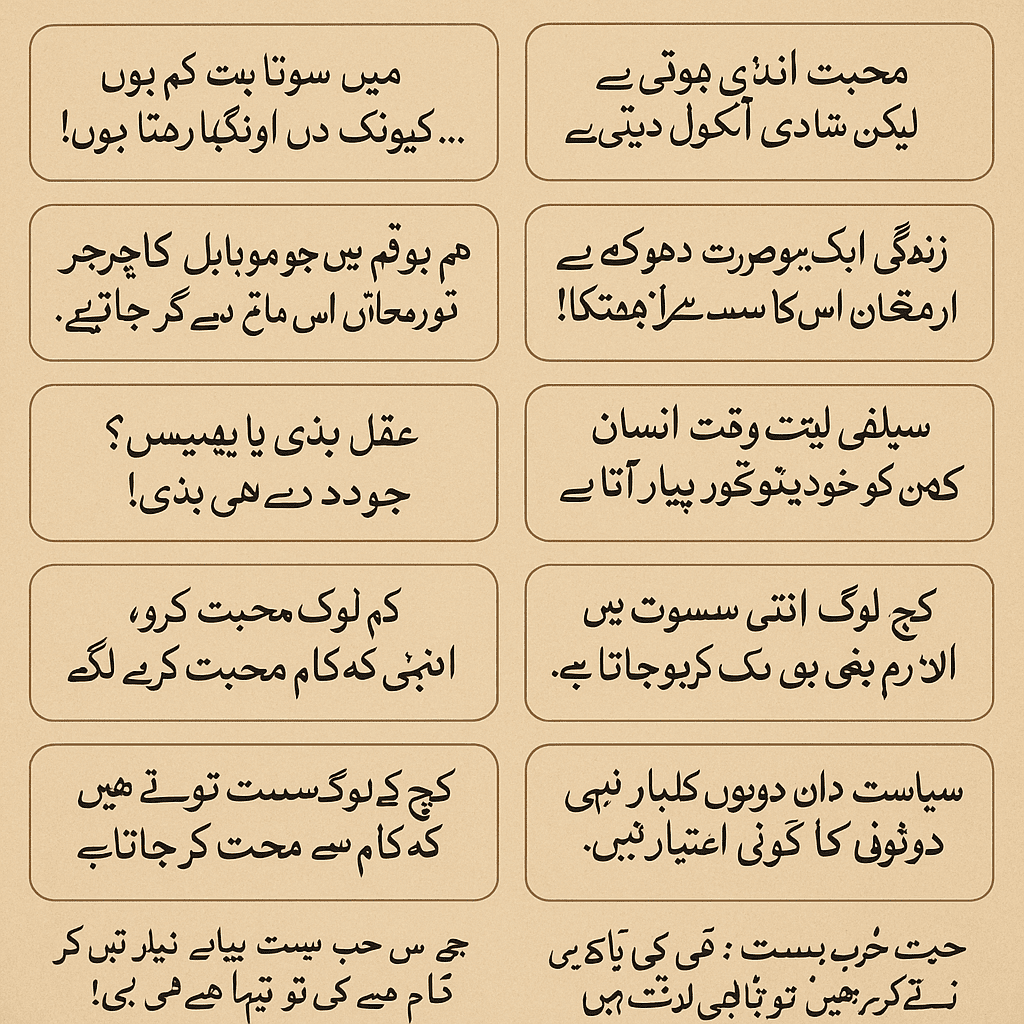 50 unique and best Urdu love quotes