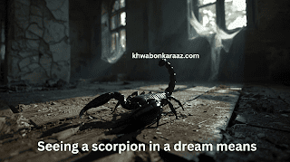 Seeing a scorpion in a dream means