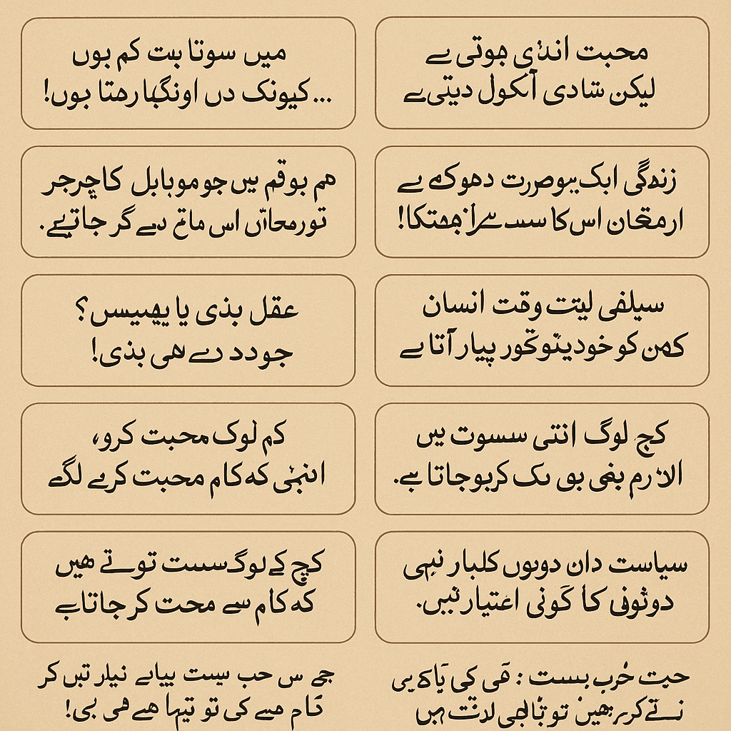 50 unique and best Urdu love quotes