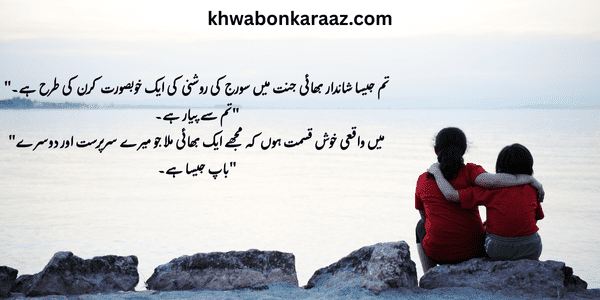 Best 2 Line Brother Quotes in Urdu